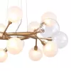 Стеклянная подвесная люстра Babylon 2515-10P белая форма шар Favourite