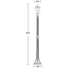 Стеклянный наземный фонарь PORTO 86108 Bl прозрачный Oasis Light
