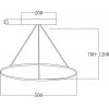 Подвесной светильник Euler 10228/1LED белый Escada