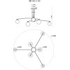 Стеклянная потолочная люстра Stacy MR1012-6C белая