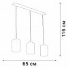 Стеклянный подвесной светильник  V4923-0/3S Vitaluce