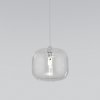 Стеклянный подвесной светильник Jar 50129/1 хром форма шар прозрачный Eurosvet