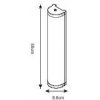 Стеклянный настенный светильник Aqua-bara A5210AP-4AB белый цилиндр Artelamp