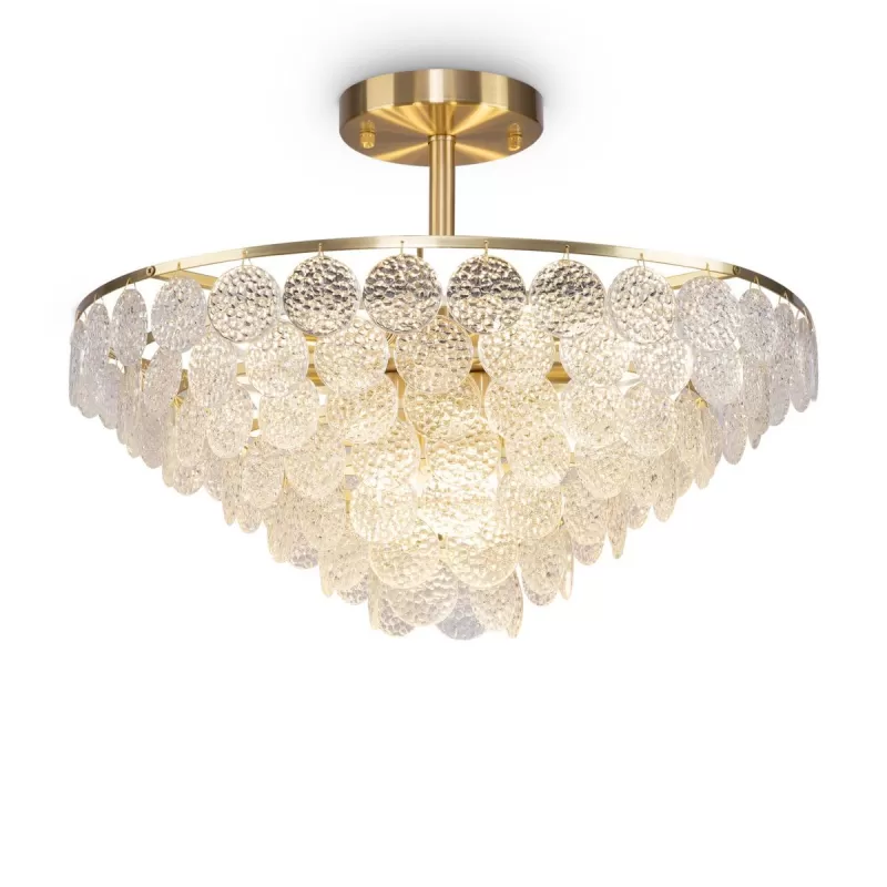 Стеклянная потолочная люстра Mazzo MOD130CL-11G прозрачная Maytoni Стеклянная потолочная люстра Mazzo MOD130CL-11G прозрачная Maytoni