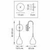 Стеклянное бра PENTOLA 803533 прозрачное Lightstar