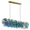 Стеклянная подвесная люстра Lolly 10492/1200R Blue Loft It