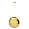 Стеклянный подвесной светильник Copper Shade LOFT2024-E желтый форма шар Loft It