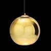 Стеклянный подвесной светильник Copper Shade LOFT2024-E желтый форма шар Loft It