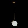 Стеклянный подвесной светильник Codda SL1148.303.01 форма шар белый ST Luce