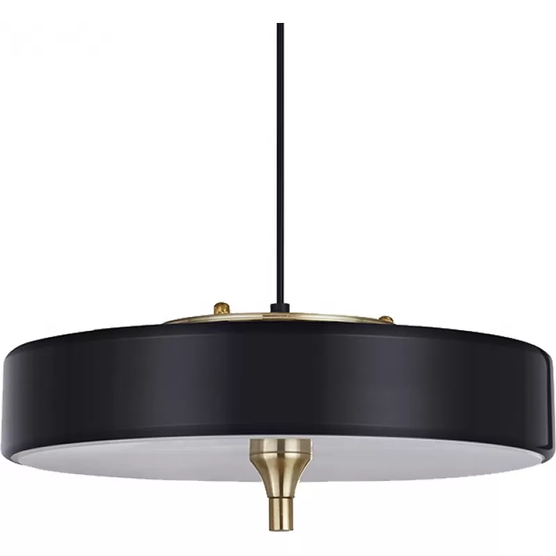 Стеклянный подвесной светильник Revolve 9187P black/gold белый цилиндр DeLight Collection Стеклянный подвесной светильник Revolve 9187P black/gold белый цилиндр DeLight Collection