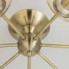 Стеклянная потолочная люстра Томми CL102173 форма шар бежевая Citilux