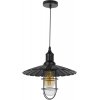 Подвесной светильник Lataro LDP 6015 BK конус черный Lumina Deco