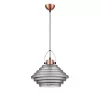 Стеклянный подвесной светильник Genio VL5402P21 серый Vele Luce