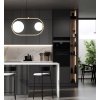 Стеклянный подвесной светильник Panari LDP 1210-2 BK белый форма шар Lumina Deco