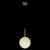 Стеклянный подвесной светильник Float 10429/200 форма шар белый Loft It