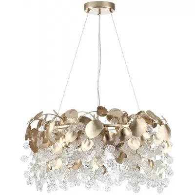 Стеклянная подвесная люстра Coins 5104/8 Odeon Light