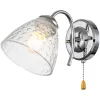 Стеклянное бра Freesia 658/1A Chrome прозрачное конус Escada