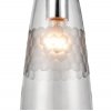 Стеклянный подвесной светильник Lucky VL5393P21 серый конус Vele Luce