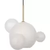 Стеклянный подвесной светильник Bolle 2030-P4 mini форма шар белый Loft It