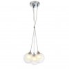 Стеклянный подвесной светильник Dualita SL431.113.03 белый форма шар ST Luce