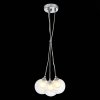 Стеклянный подвесной светильник Dualita SL431.113.03 белый форма шар ST Luce