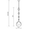 Стеклянный подвесной светильник Ros MOD227PL-01B прозрачный форма шар Maytoni