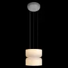 Стеклянный подвесной светильник Totem 10466/2P Milky white цилиндр белый Loft It