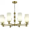 Стеклянная подвесная люстра SL2003 SL2003.303.08 цилиндр белая ST Luce