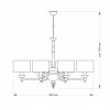 Потолочная люстра Fagiano FAG-ZW-6(N/A) цилиндр Kutek
