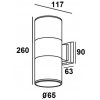 Стеклянный архитектурная подсветка TUBE 78000S V Oasis Light