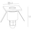 Встраиваемый светильник уличный  W12693 прозрачный Oasis Light