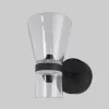 Стеклянное бра Vial 201053 LED черный конус прозрачное Eurosvet