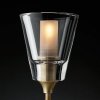 Стеклянное бра Torche De Verre 8614W/D gold прозрачное DeLight Collection