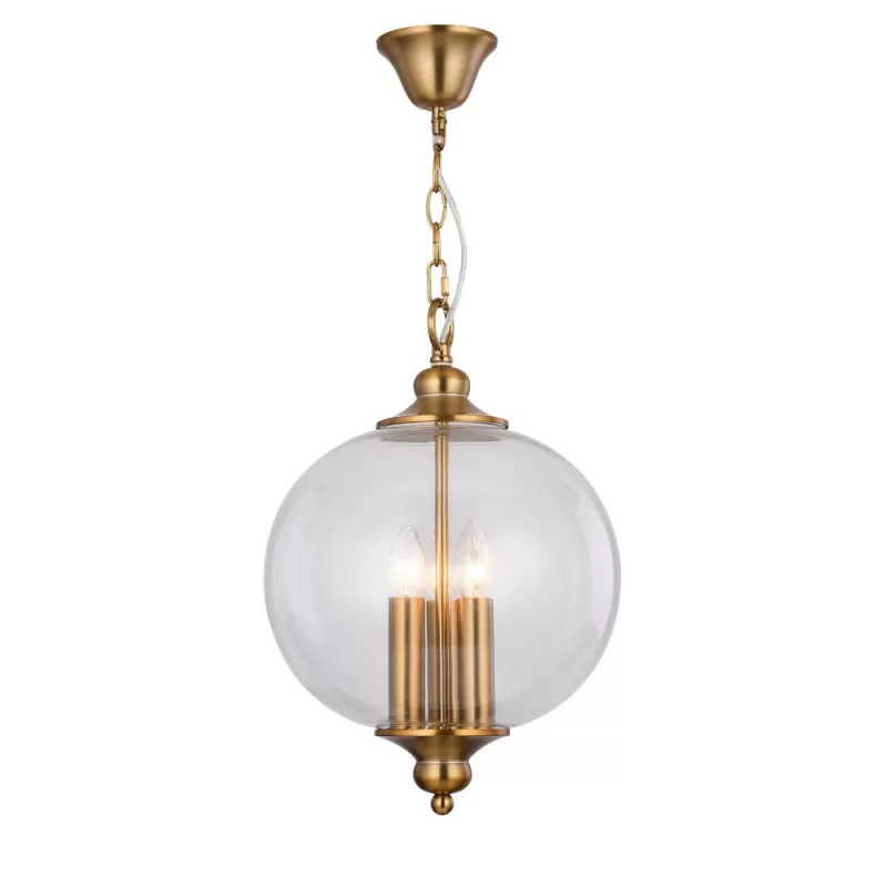 Стеклянный подвесной светильник Lateria SL362.203.03 форма шар прозрачный ST Luce Стеклянный подвесной светильник Lateria SL362.203.03 форма шар прозрачный ST Luce