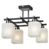 Стеклянная потолочная люстра Costanzo LSL-9007-04 квадратная белая Lussole