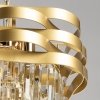 Стеклянная подвесная люстра Бриз 230011104 белая DeMarkt