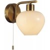 Стеклянное бра Carmela 8278/1W белое конус Lumion