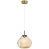 Стеклянный подвесной светильник Vaso 5097/4L цвет янтарь Odeon Light