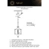 Подвесная люстра Korin APL.613.06.01 бежевая Aployt