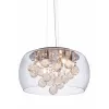 Стеклянный подвесной светильник Fabina LDP 8077-400 PR цилиндр прозрачный Lumina Deco