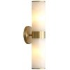 Бра Wall lamp 6483W/B brass/white белое цилиндр DeLight Collection