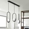 Стеклянный подвесной светильник  HOOP-TRIO01 форма шар белый ImperiumLoft