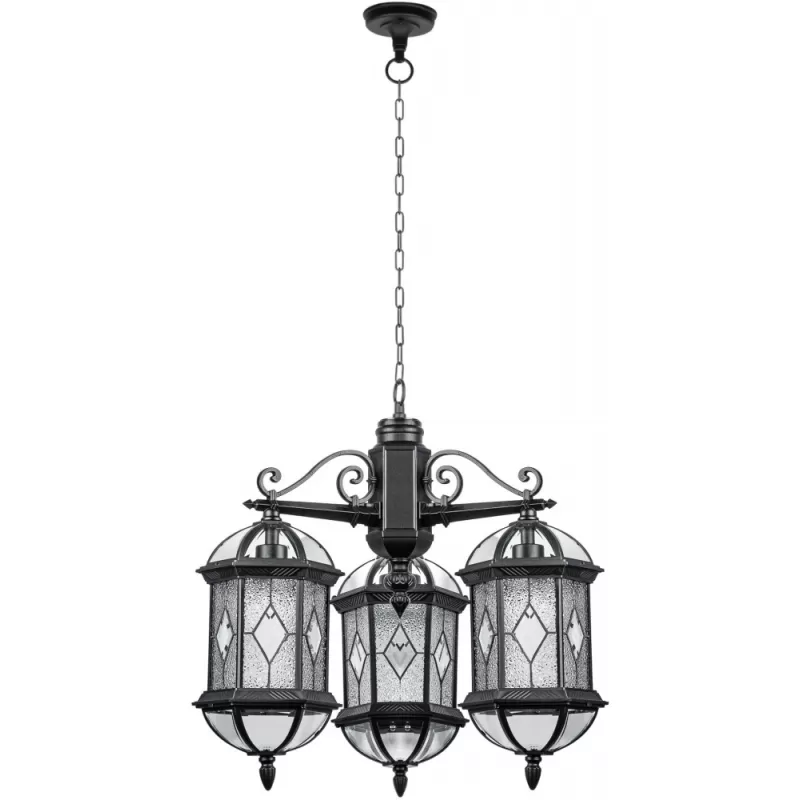 Стеклянный уличный светильник подвесной SORENTO 92670 3 cover Bl прозрачный Oasis Light Стеклянный уличный светильник подвесной SORENTO 92670 3 cover Bl прозрачный Oasis Light