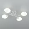 Стеклянная потолочная люстра Флорида CL148140 белая Citilux