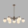 Стеклянная потолочная люстра Carmela 8278/9 белая конус Lumion