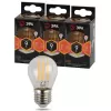 Лампочка светодиодная филаментная  F-LED P45-9w-827-E27 ЭРА