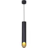 Подвесной светильник  16007-0.9-001LD 300mm GU10 BK+GD черный цилиндр