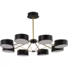 Потолочная люстра Valle SLE6005-402-08 цилиндр черная Evoluce
