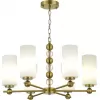 Стеклянная подвесная люстра SL2003 SL2003.303.06 белая цилиндр ST Luce
