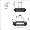 Хрустальная подвесная люстра Panta 4926/98L прозрачная Odeon Light